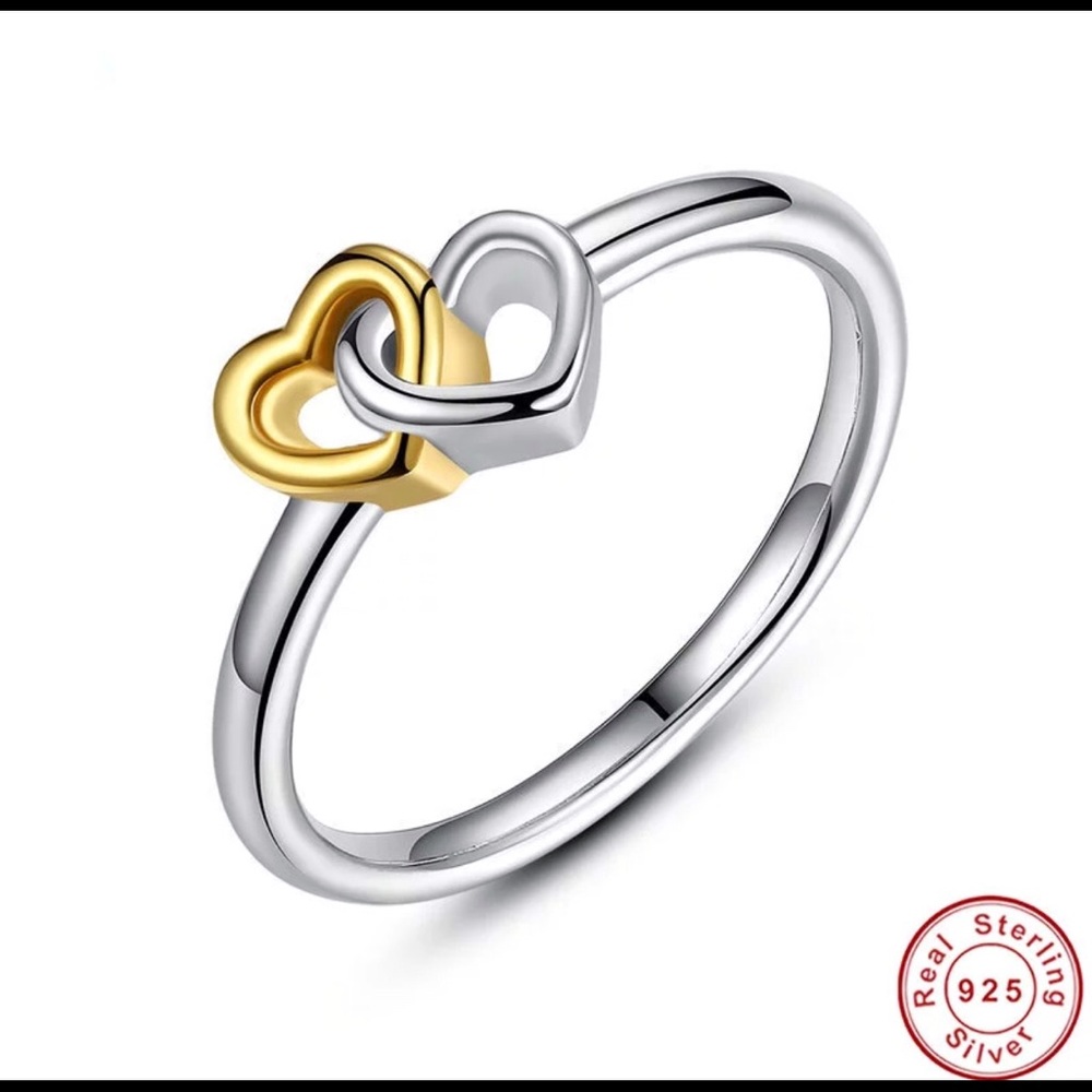 Double Hearts Rings